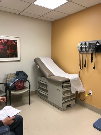 Suddenly Mad- examination room at Pearl Barlow - appointment Feb 26, 2018