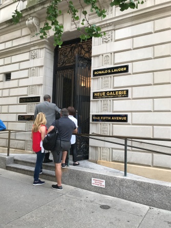 Now and Then - Ronald Lauder - The Neue Gallerie entrance