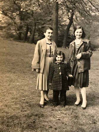 Suddenly Mad- Poof! (Photo from 1958 my mother Sonia, me and my sister Lillian in St. James park in the Bronx)